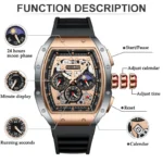 2026 New Sports Watch Men Top Brand Luxury Mens Watches Business Waterproof Military Quartz Chronograph Wristwatch Montre Homme