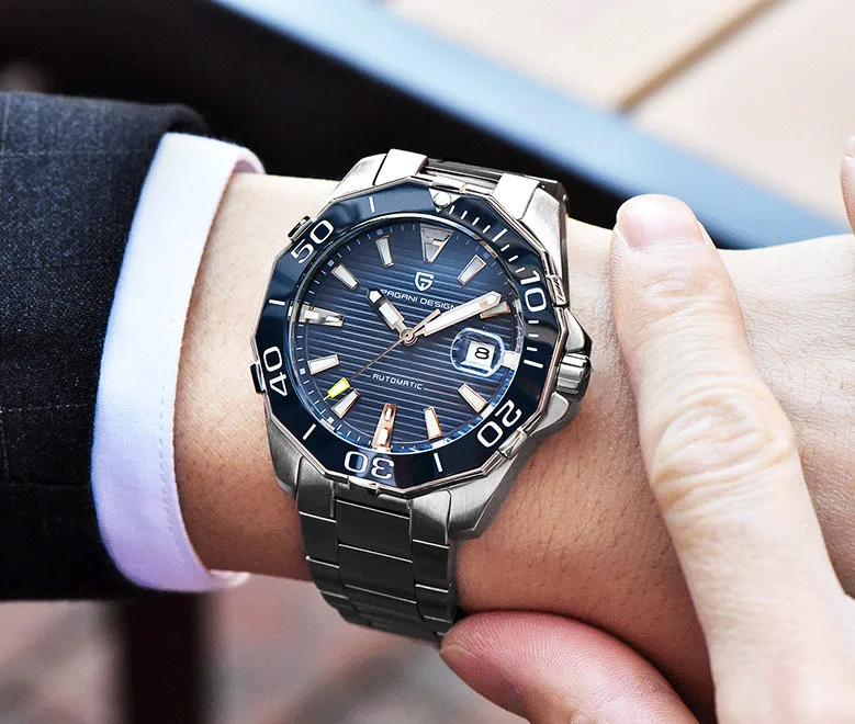 2025 New Brand PAGANI DESIGN 1617 Men’s Military Sport Mechanical Watches Waterproof Stainless Steel Top Brand Luxury Men Watch