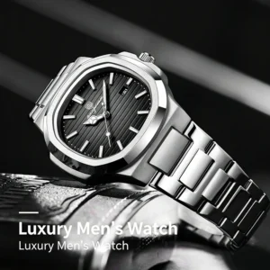2026 New Luxury Brand Men's Quartz Wristwatch Stainless Steel Waterproof Luminous Date Man Clock Square Business Watches For Men